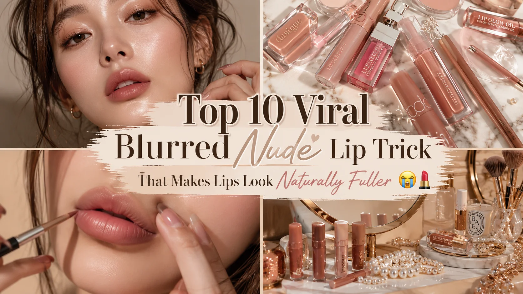 The Viral Blurred Nude Lip Trick That Makes Lips Look Naturally Fuller😭💄