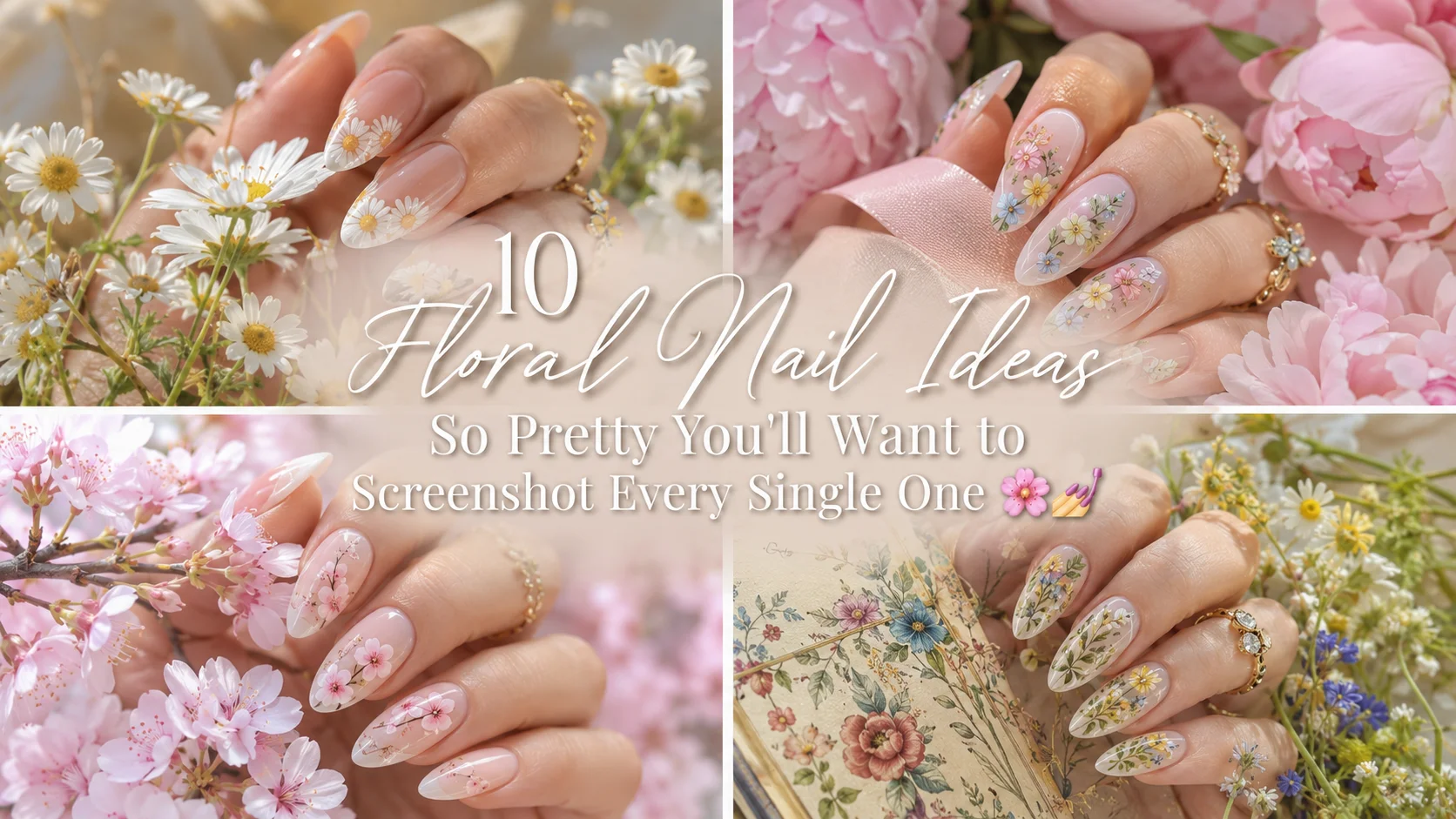 Bored of Plain Nails? These 15 Floral Nails Designs Instantly Look More Expensive π·π